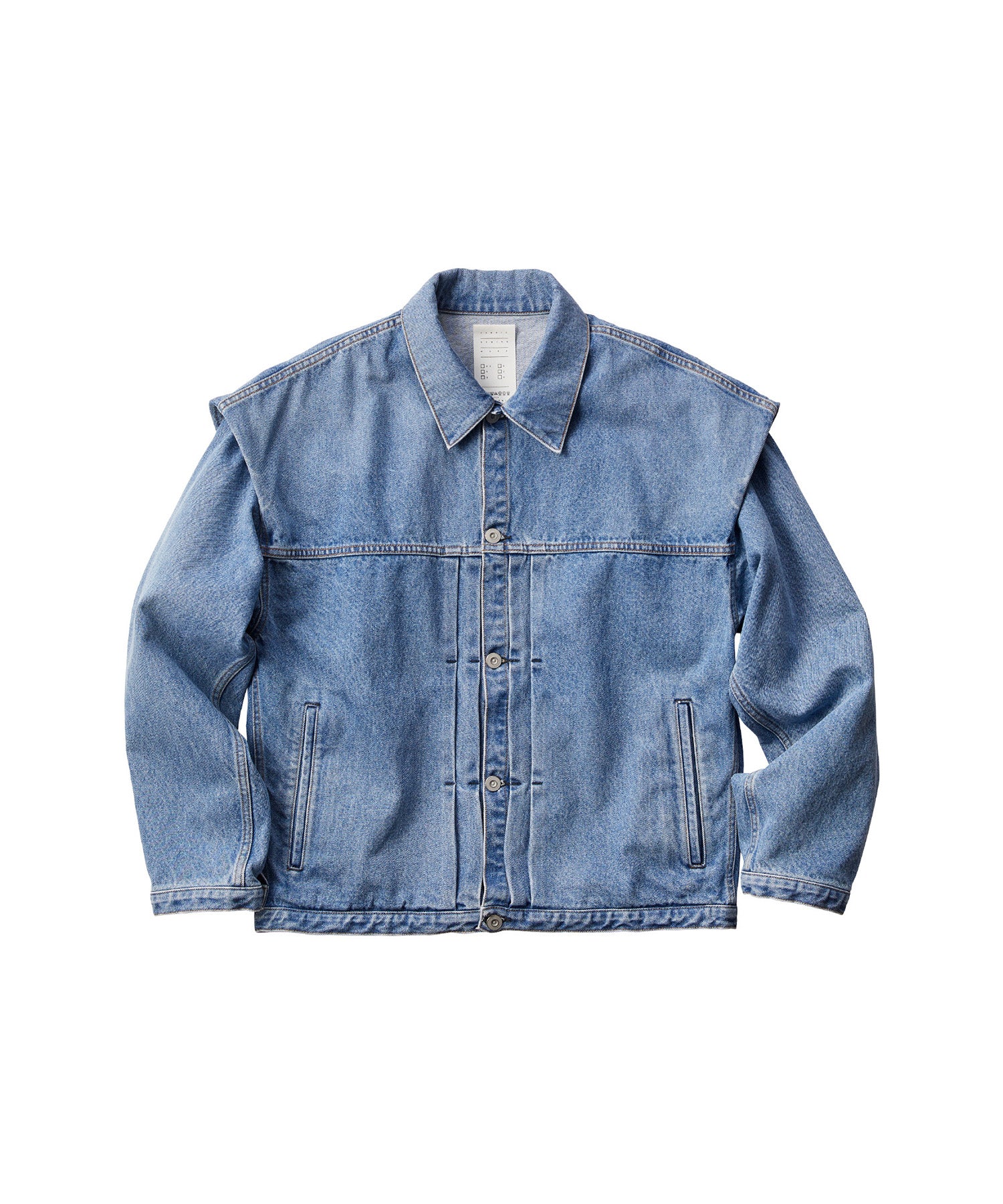 POWER SHOULDER DENIM JACKET