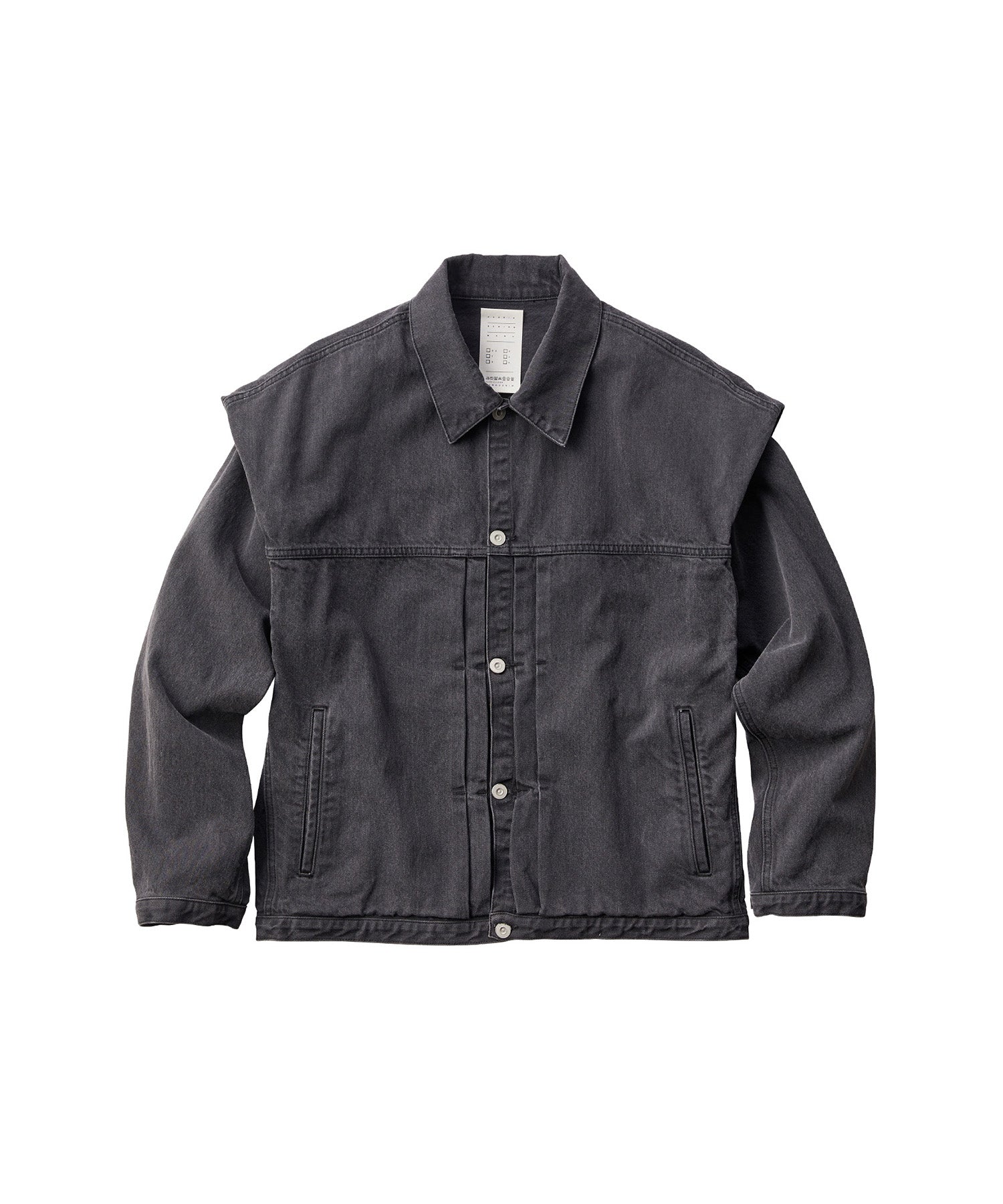 POWER SHOULDER DENIM JACKET