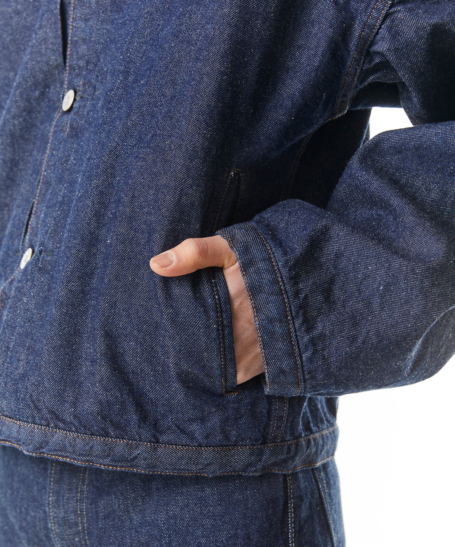 その他 TEN DENIM L BLUE Taifun Light Blue Denim Straight Fit 7/8th Jeans - Jeans