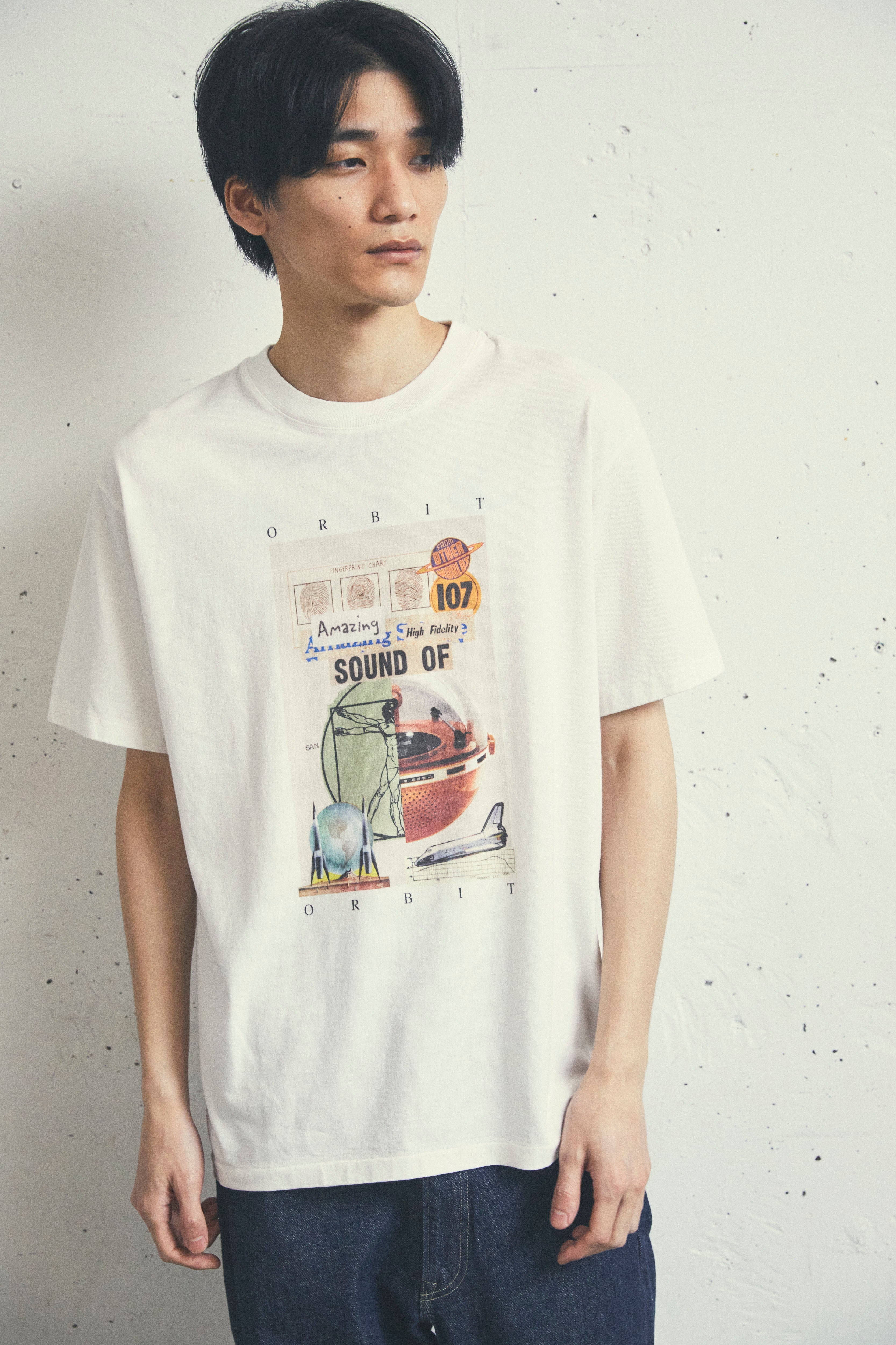 17/- ROUND SHAPE S/S TEE - ORBIT