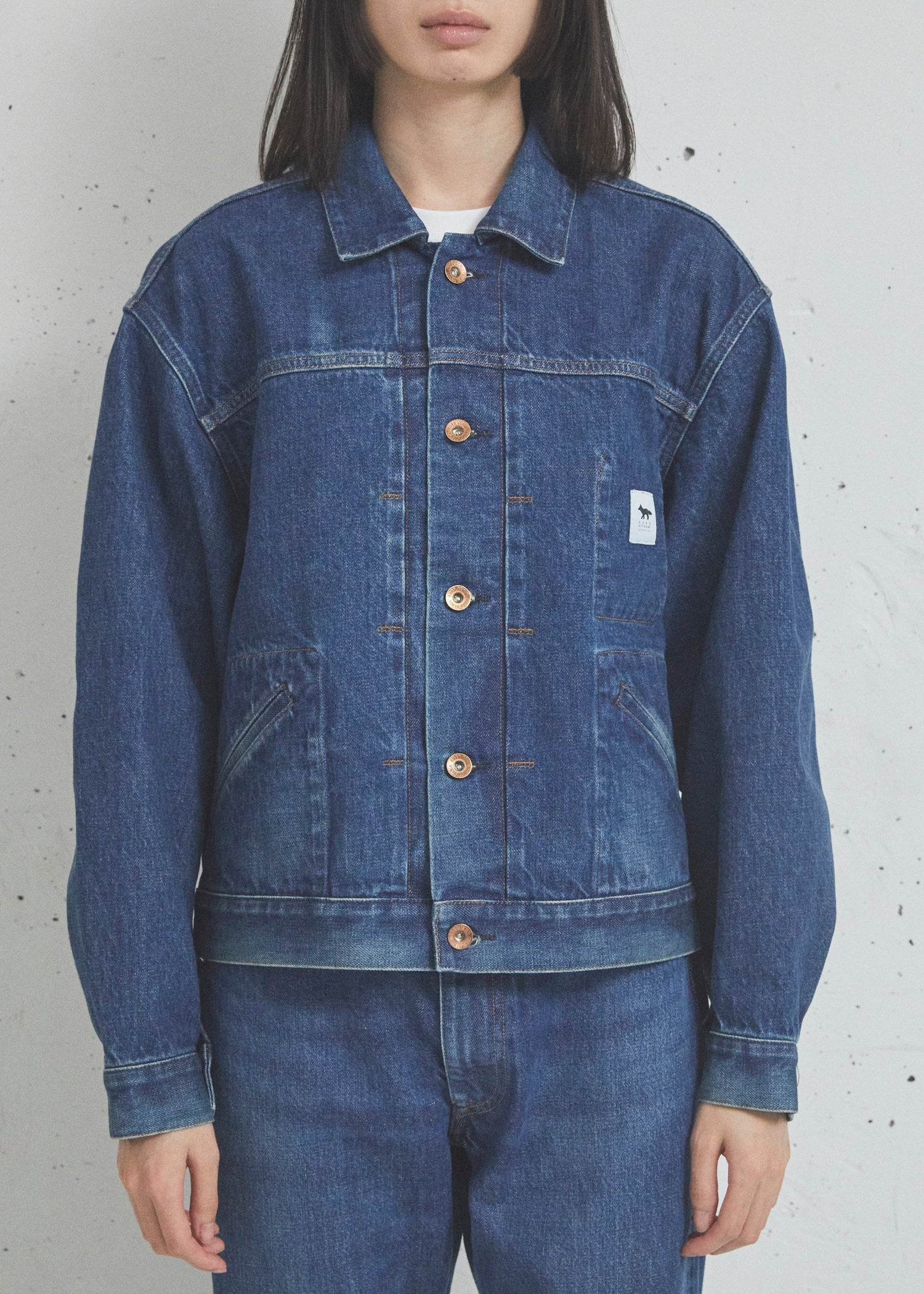 SELVEDGE VOYAGE DENIM JACKET | KURO × Maison Kitsuné