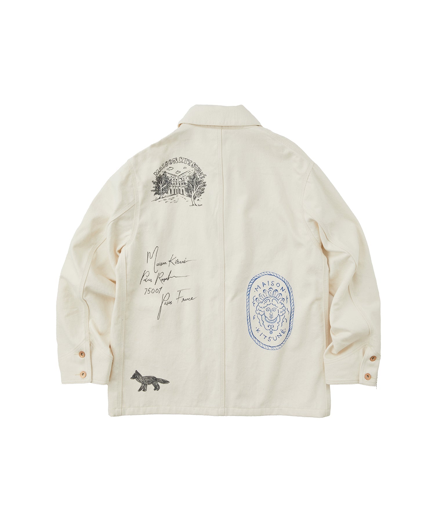 HANDWRITTEN POSTCARD WORK JACKET